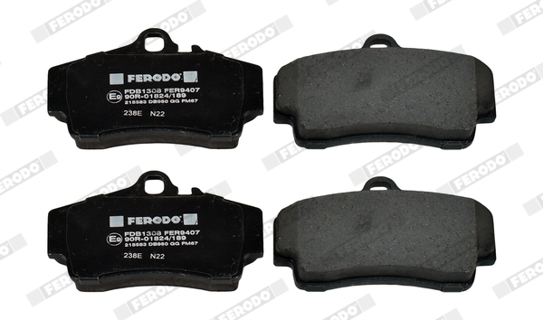 Brake Pad Set, disc brake - FDB1308 FERODO