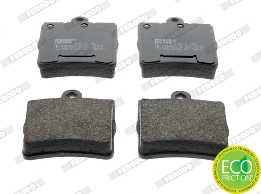 Kit pastiglie freno, Freno a disco - FDB1311 FERODO