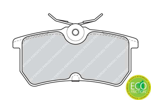 Brake Pad Set, disc brake - FDB1319 FERODO