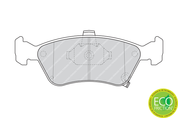 Brake Pad Set, disc brake - FDB1321 FERODO
