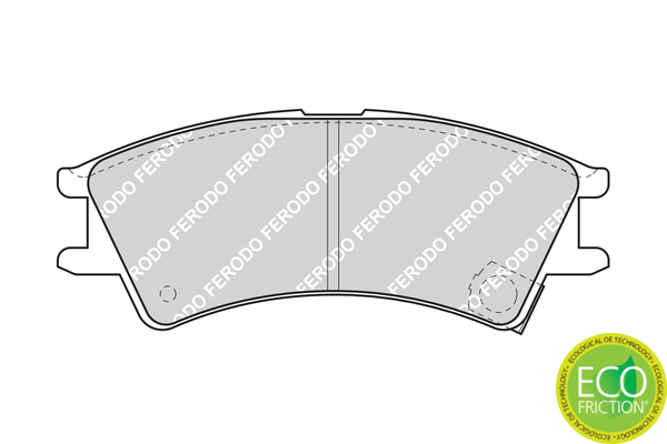 Brake Pad Set, disc brake - FDB1326 FERODO