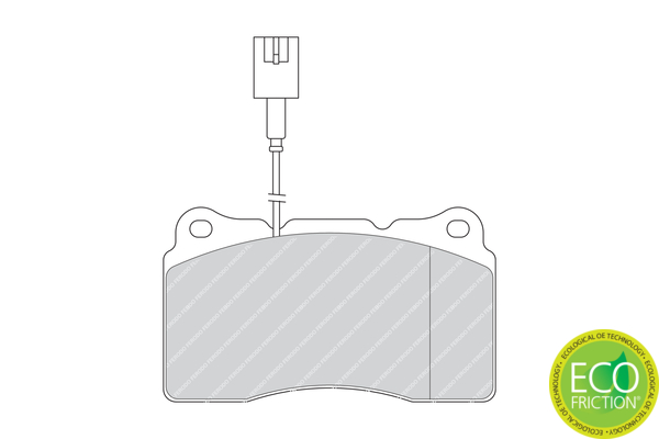 Brake Pad Set, disc brake - FDB1334 FERODO