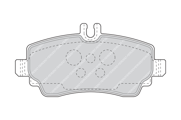 Brake Pad Set, disc brake - FDB1356 FERODO