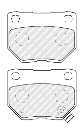 Brake Pad Set, disc brake - FDB1372 FERODO