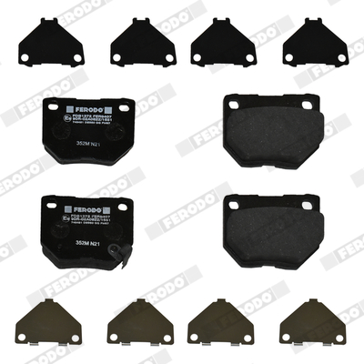 Brake Pad Set, disc brake - FDB1372 FERODO