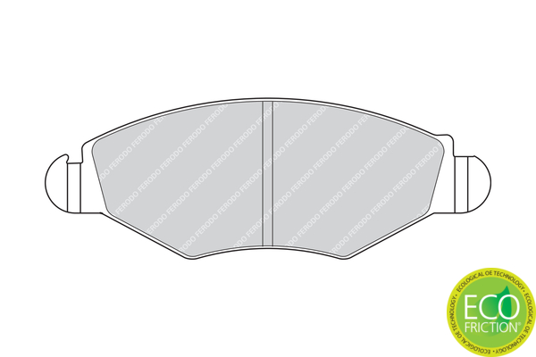 Brake Pad Set, disc brake - FDB1378 FERODO