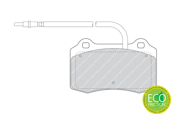Brake Pad Set, disc brake - FDB1379 FERODO