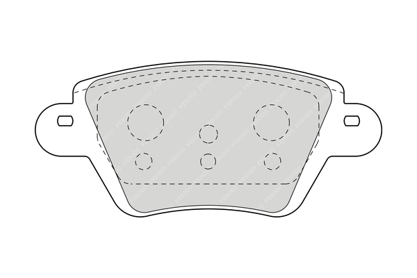 Brake Pad Set, disc brake - FDB1380 FERODO