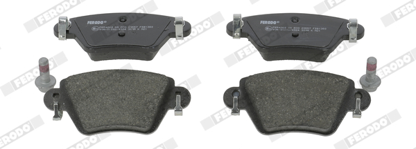 Brake Pad Set, disc brake - FDB1380 FERODO