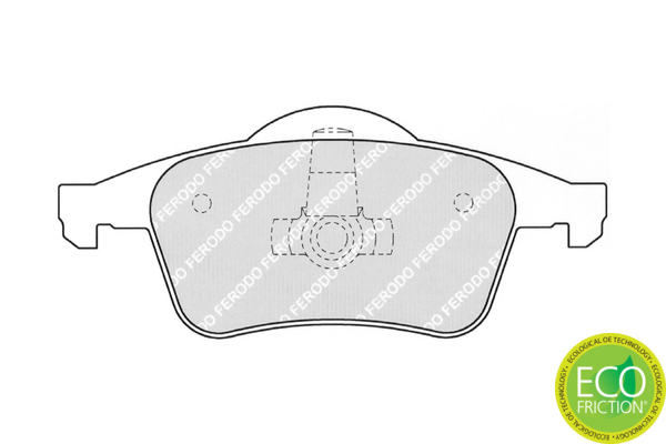 Brake Pad Set, disc brake - FDB1383 FERODO