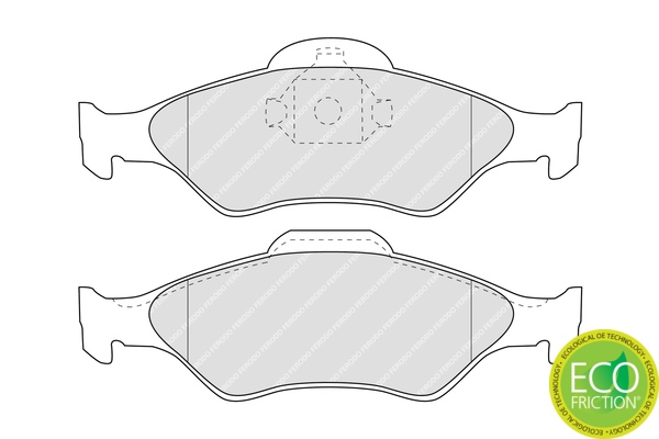 Brake Pad Set, disc brake - FDB1393 FERODO