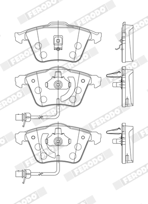 Brake Pad Set, disc brake - FDB1407 FERODO