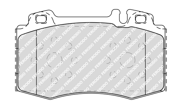 Brake Pad Set, disc brake - FDB1426 FERODO