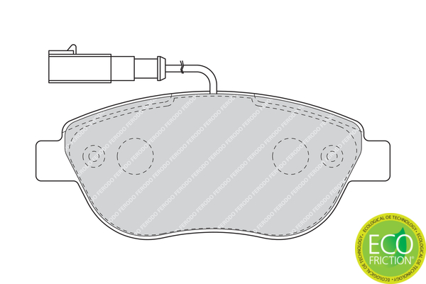 Brake Pad Set, disc brake - FDB1467 FERODO