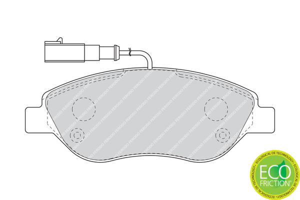 Brake Pad Set, disc brake - FDB1468 FERODO