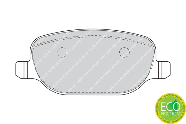 Brake Pad Set, disc brake - FDB1471 FERODO