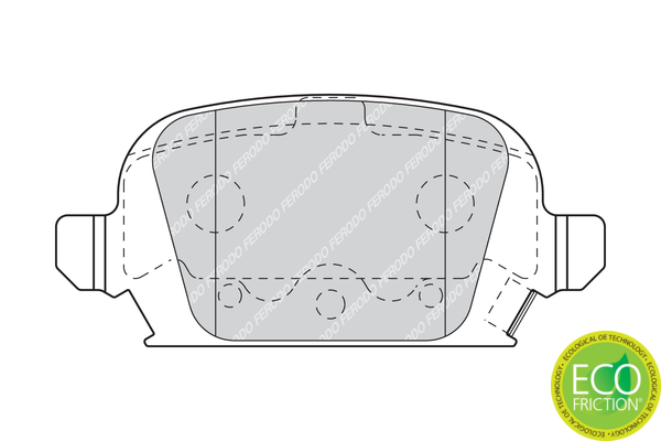 Brake Pad Set, disc brake - FDB1472 FERODO