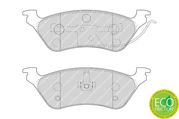 Brake Pad Set, disc brake - FDB1475 FERODO