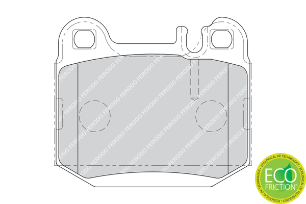 Brake Pad Set, disc brake - FDB1512 FERODO
