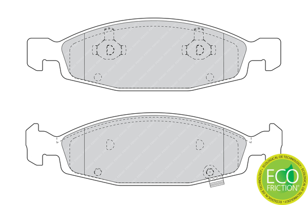 Brake Pad Set, disc brake - FDB1523 FERODO