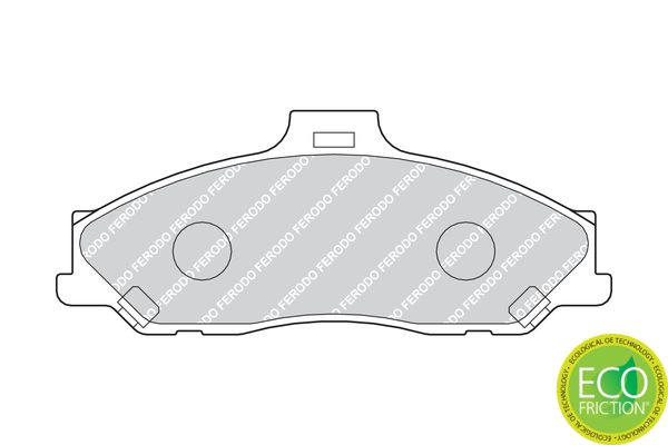Brake Pad Set, disc brake - FDB1527 FERODO