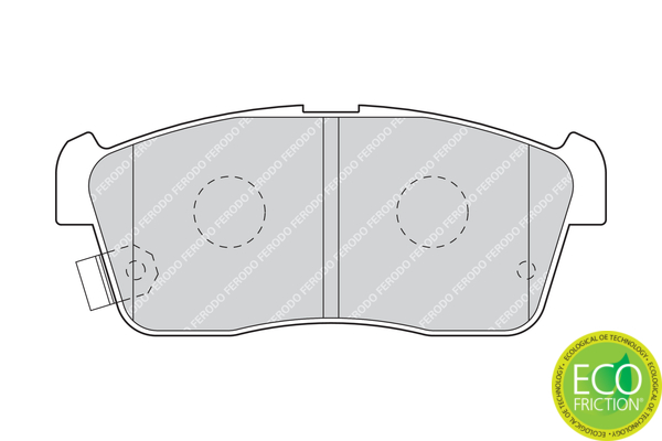 Brake Pad Set, disc brake - FDB1532 FERODO
