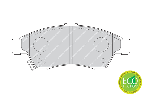 Brake Pad Set, disc brake - FDB1533 FERODO