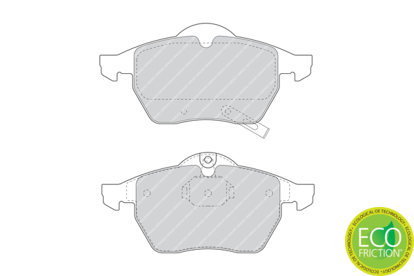 Brake Pad Set, disc brake - FDB1535 FERODO