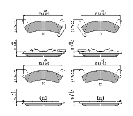Brake Pad Set, disc brake - FDB1549 FERODO