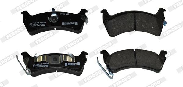 Brake Pad Set, disc brake - FDB1549 FERODO