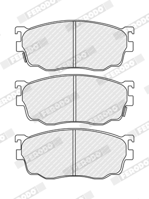 Brake Pad Set, disc brake - FDB1557 FERODO