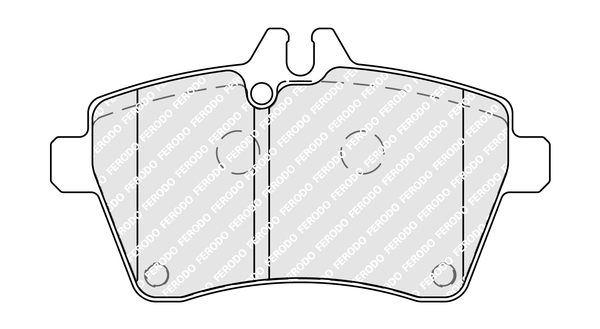 Brake Pad Set, disc brake - FDB1593 FERODO