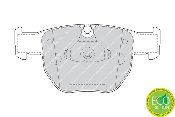 Brake Pad Set, disc brake - FDB1597 FERODO