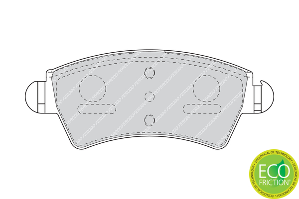Brake Pad Set, disc brake - FDB1599 FERODO