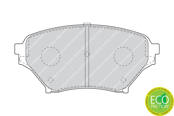Brake Pad Set, disc brake - FDB1600 FERODO