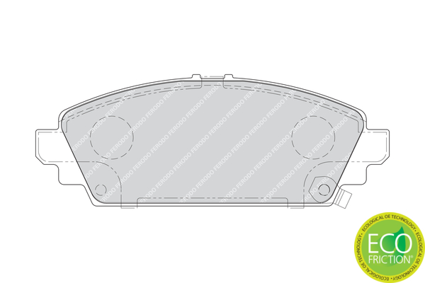 Brake Pad Set, disc brake - FDB1601 FERODO