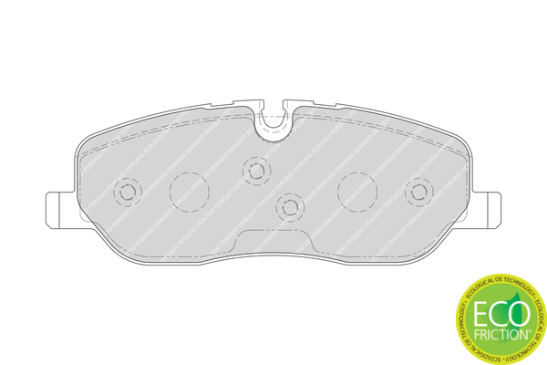 Brake Pad Set, disc brake - FDB1615 FERODO