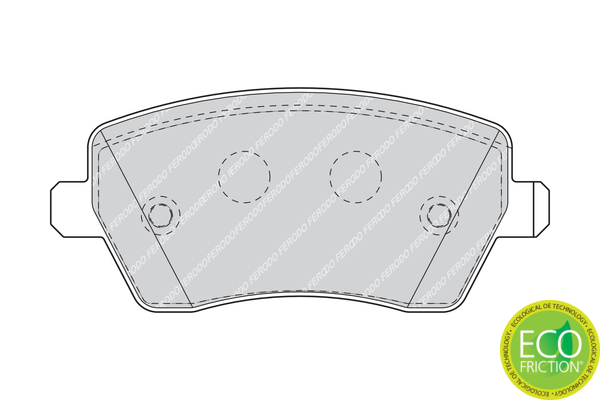 Brake Pad Set, disc brake - FDB1617 FERODO