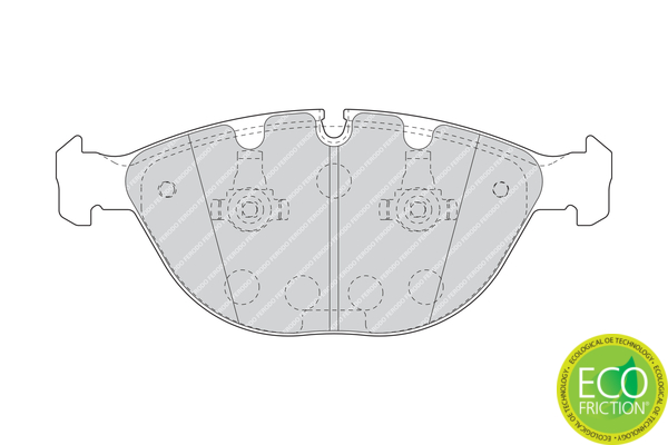 Brake Pad Set, disc brake - FDB1618 FERODO