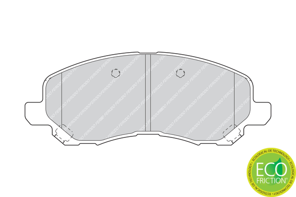 Brake Pad Set, disc brake - FDB1621 FERODO