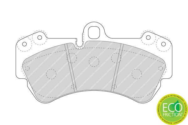 Brake Pad Set, disc brake - FDB1625 FERODO