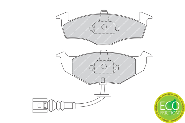 Brake Pad Set, disc brake - FDB1634 FERODO