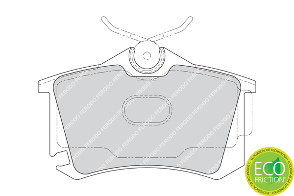 Brake Pad Set, disc brake - FDB1637 FERODO
