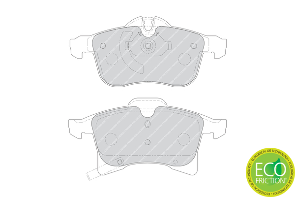 Brake Pad Set, disc brake - FDB1640 FERODO