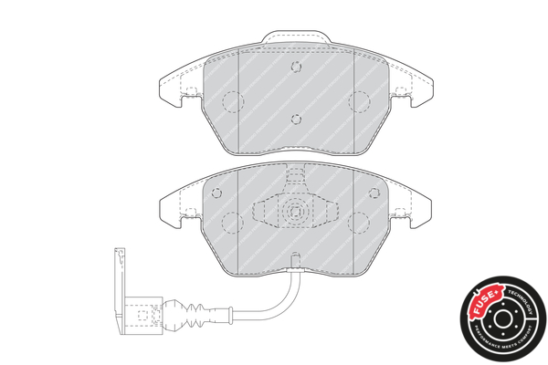Brake Pad Set, disc brake - FDB1641 FERODO