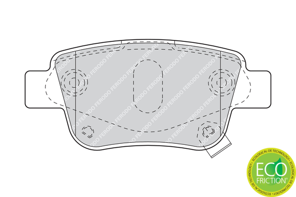 Brake Pad Set, disc brake - FDB1649 FERODO
