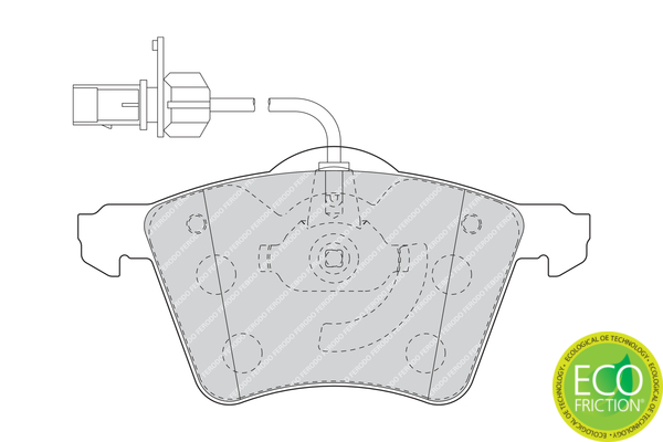Brake Pad Set, disc brake - FDB1654 FERODO
