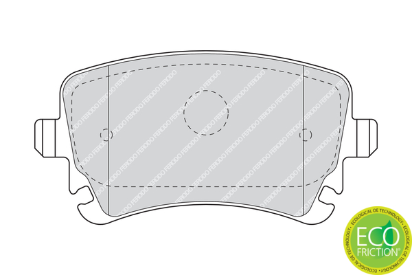 Brake Pad Set, disc brake - FDB1655 FERODO