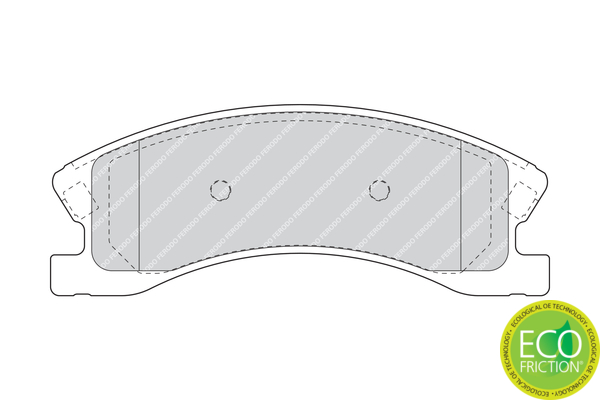 Brake Pad Set, disc brake - FDB1659 FERODO