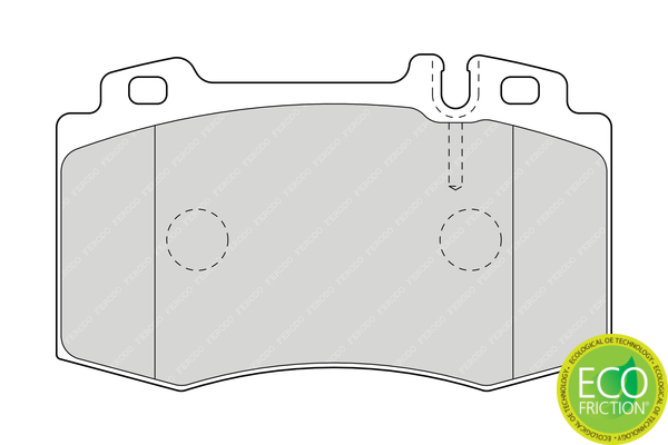 Brake Pad Set, disc brake - FDB1661 FERODO